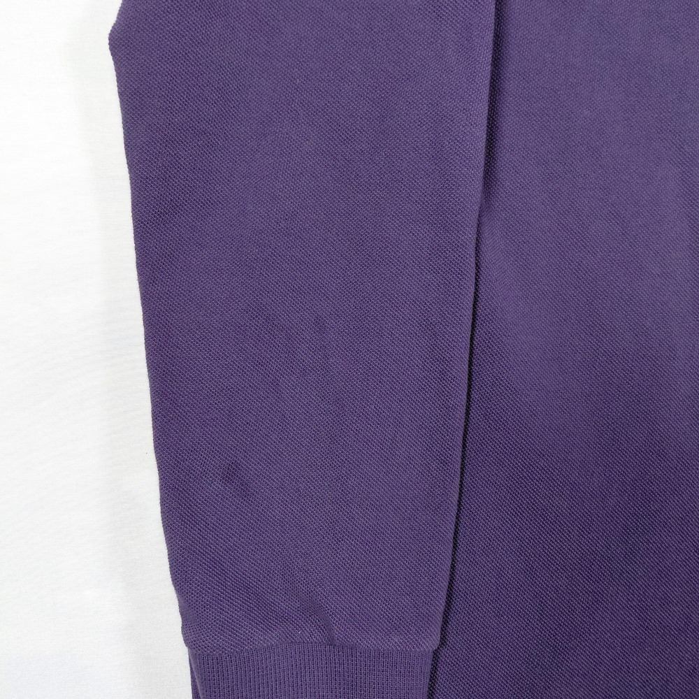 PS Paul Smith Mens Long Sleeve Zebra Logo Polo Shirt Purple Size Medium - Picture 4 of 13